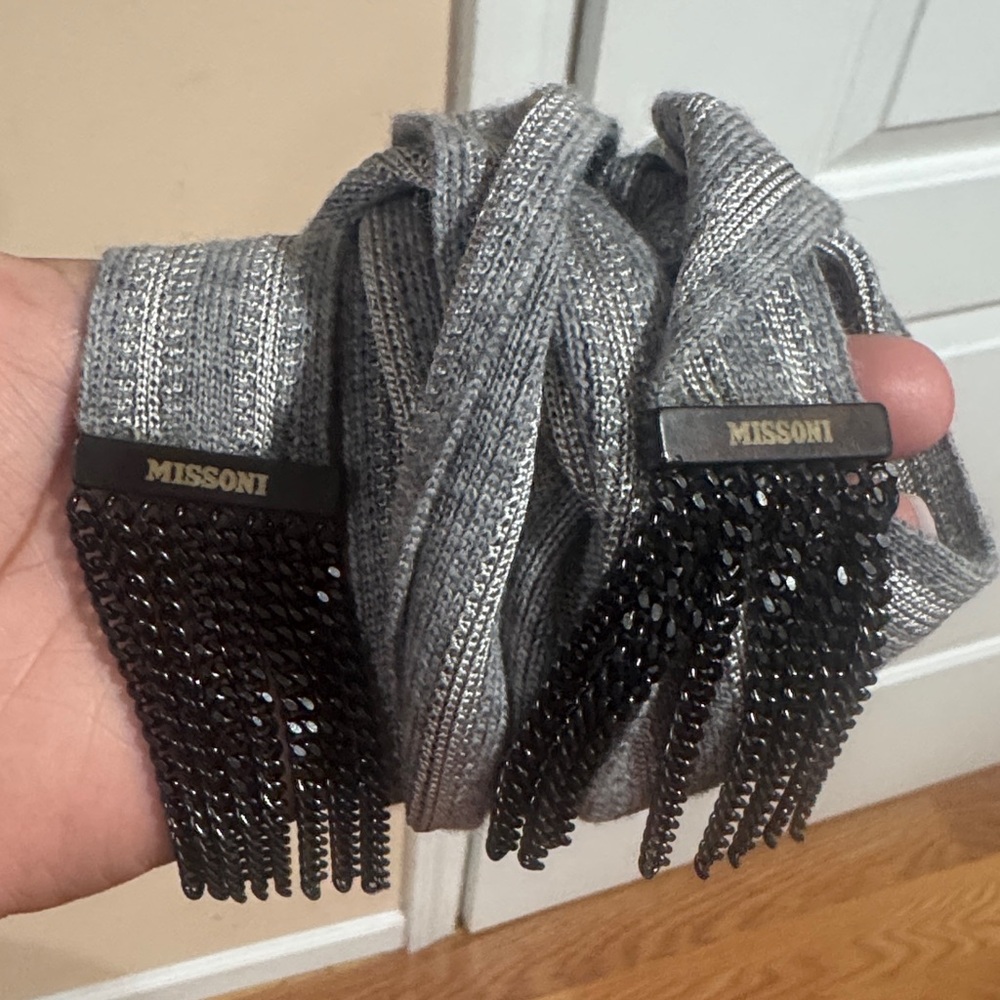 Missoni Silver and Black Women's Belt